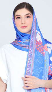 Blue Long Scarf Singapore