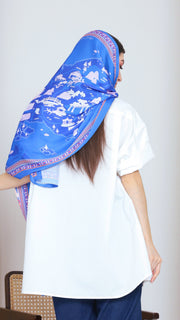 Blue Long Scarf Singapore