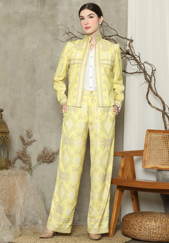 Yellow Sumba Jacket Set