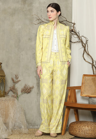 Yellow Sumba Jacket Set