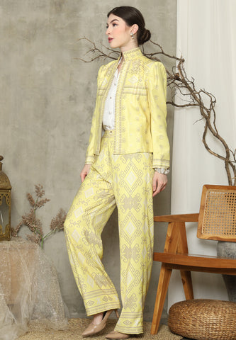 Yellow Sumba Jacket Set