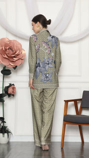 ARMY FLORAL MONOGRAM SHIRT AND PANTS SET