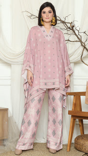 Pink Blush Ikat Sumba V-neck Pants Set