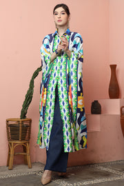 Abstract Button Kaftan