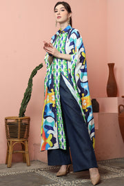 Abstract Button Kaftan