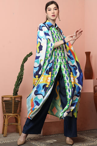 Abstract Button Kaftan