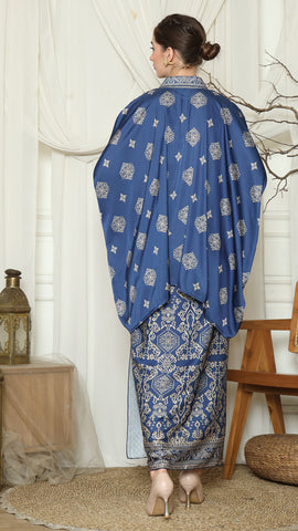 Blue Gold Kutubaru Bali Sarong Set