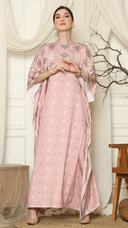 Pink Blush Ikat Sumba Short Kaftan