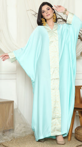 Aqua Plain Tapis Kebaya Kaftan