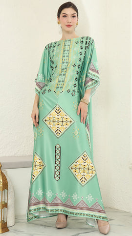 Green Tribe Short Kaftan