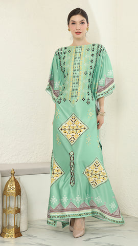 Green Tribe Short Kaftan