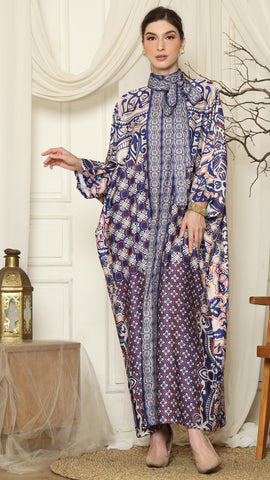 Blue Flower HC Long Kaftan