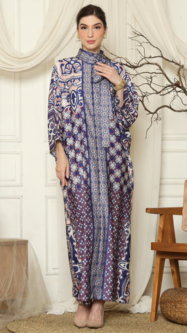 Blue Flower HC Long Kaftan