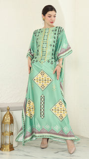 Green Tribe Short Kaftan