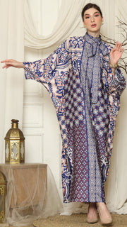 Blue Flower HC Long Kaftan