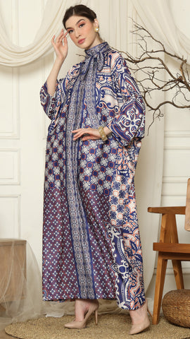 Blue Flower HC Long Kaftan