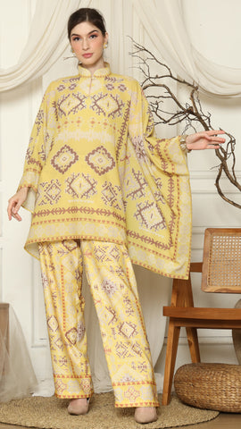 Yellow Ikat Gold HC Pants Set