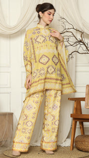 Yellow Ikat Gold HC Pants Set