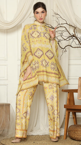 Yellow Ikat Gold HC Pants Set