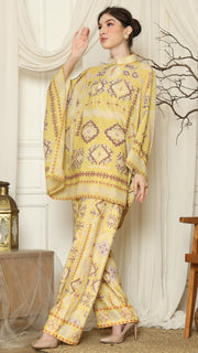 Yellow Ikat Gold HC Pants Set