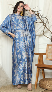 Saphire Sumba Ikat Belt HC Long Kaftan