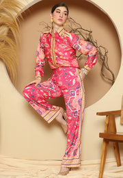 Pink Tiles Pant Set