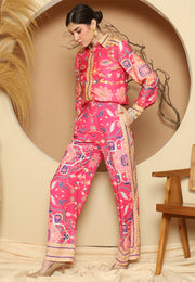 Pink Tiles Pant Set