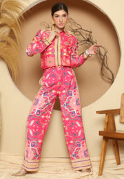 Pink Tiles Pant Set