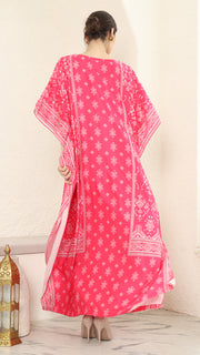 Pink Songket Short Kaftan