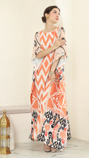 Coral Short Sleeve Kaftan