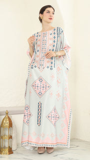 Pink Tribe Short Kaftan