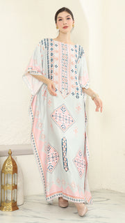 Pink Tribe Short Kaftan