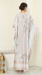 Mint Flower Short Kaftan