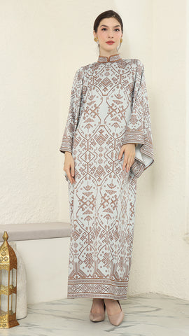 Mint Brown Songket Dress