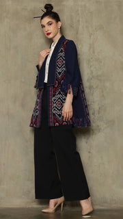 Blue Pink Outer with Detail Stich