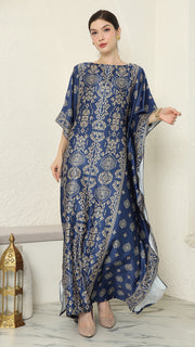 Blue Gold Bali Short Kaftan