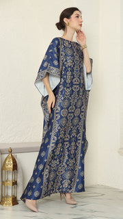 Blue Gold Bali Short Kaftan