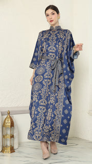Blue Gold Bali Long kaftan