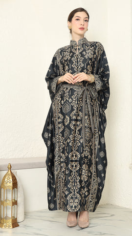Black Gold Bali Long Kaftan