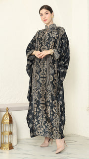 Black Gold Bali Long Kaftan