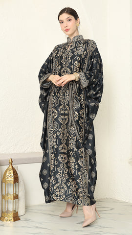 Black Gold Bali Long Kaftan