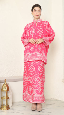 Pink Songket Sarong Set