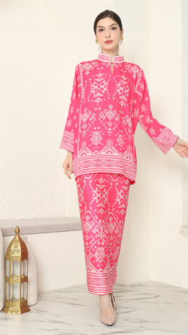 Pink Songket Sarong Set