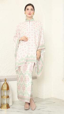 Baby Pink Songket Sarong Set