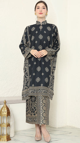 Black Gold Tunic Bali Sarong Set