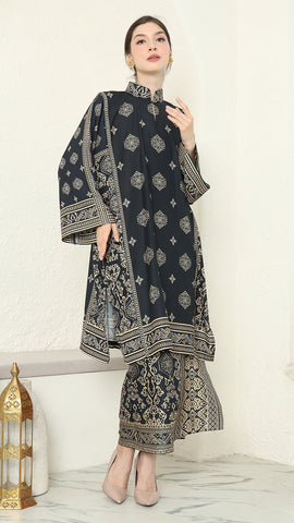 Black Gold Tunic Bali Sarong Set