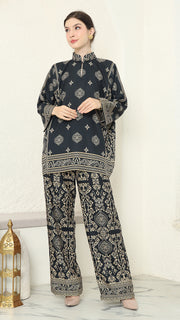 Black Gold Bali Pants Set