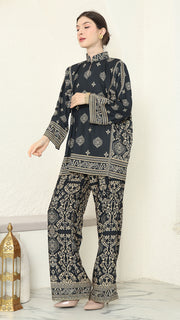 Black Gold Bali Pants Set