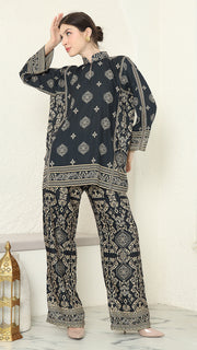Black Gold Bali Pants Set