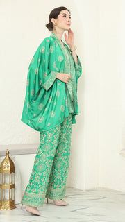 Green Gold Kutubaru Bali Pants Set